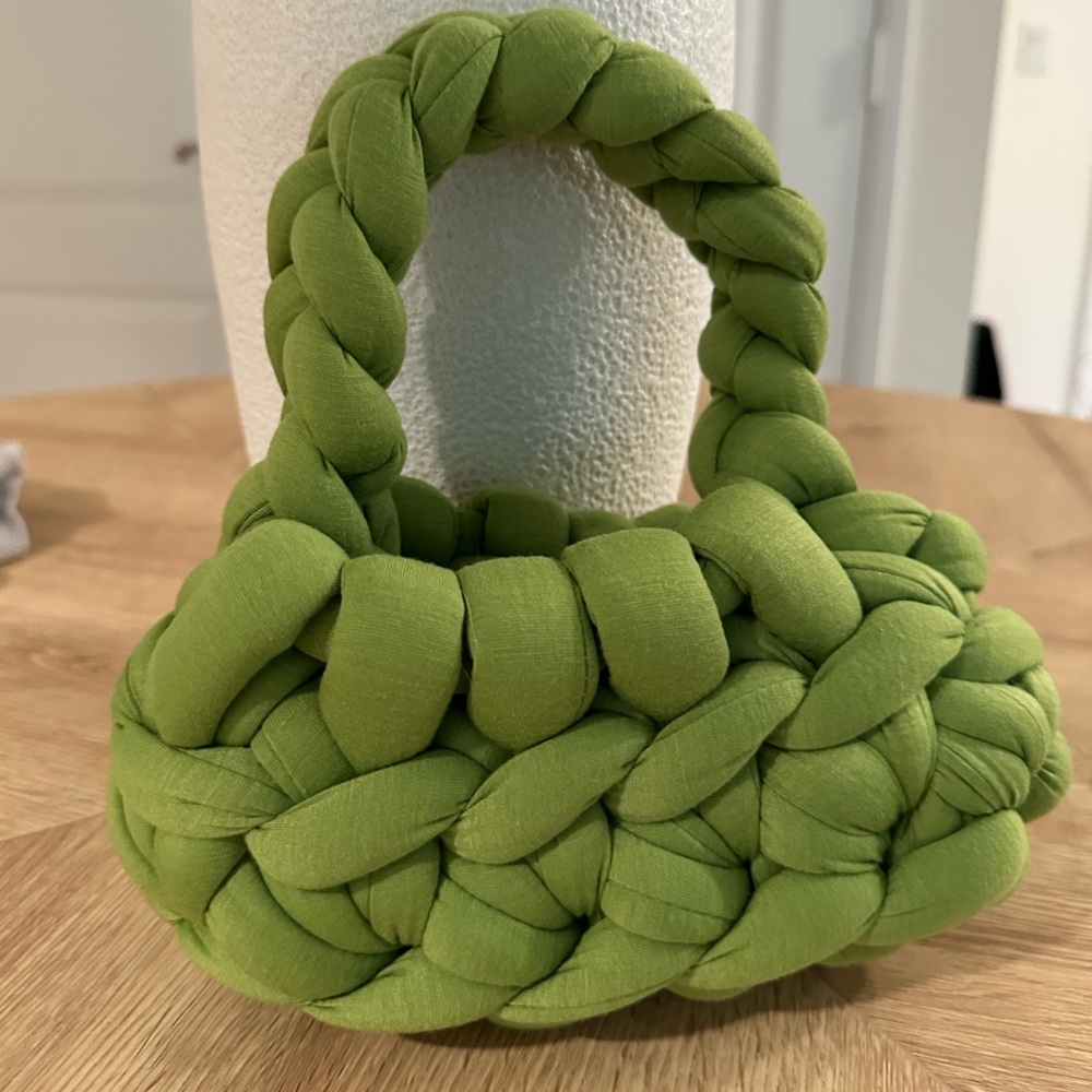 Green Knitted Handbag